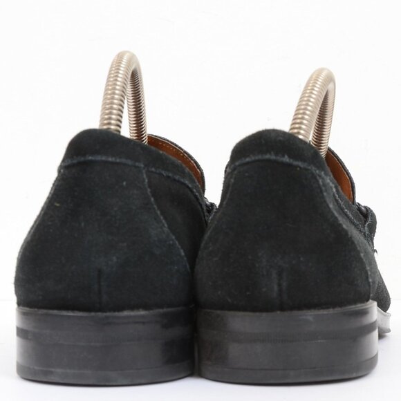 Stacy Adams Men's 8 Neville Black Suede Leather Moc-Toe Slip-On Loafers Preppy - Picture 4 of 10